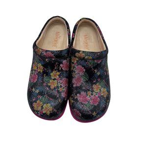 Alegria Floral slip-on Nursing Medical professional shoes women size 39 KAY-884